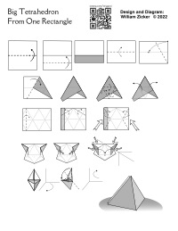 Oozeq Big Tetrahedron from One Rectangle